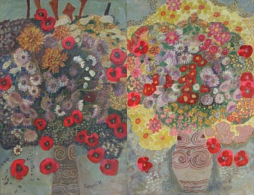 «Грустные цветы осени», 1992, «Дождливая осень. Листопад », 1992