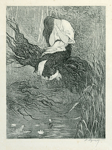 «Мавка у озера», по мотивам драмы-феерии Л. Украинки «Лесная песня», 1958