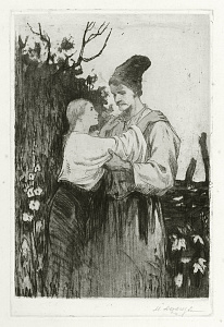 «Чумак», из иллюстраций к повести М. Вовчка, 1950-е