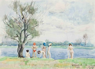 "Дівчата на березі річки", 1985