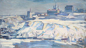 «Вид з майстерні. Зима», 1946