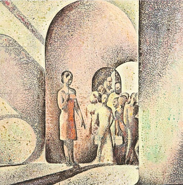 Ескіз до роботи «Екскурсія», 1972