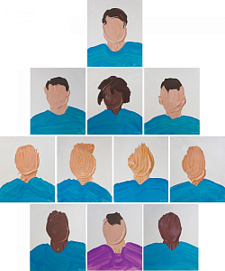 «Футбольная команда» (11 работ), 2007