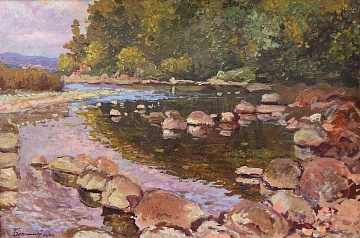 "Пейзаж з річкою", 1954