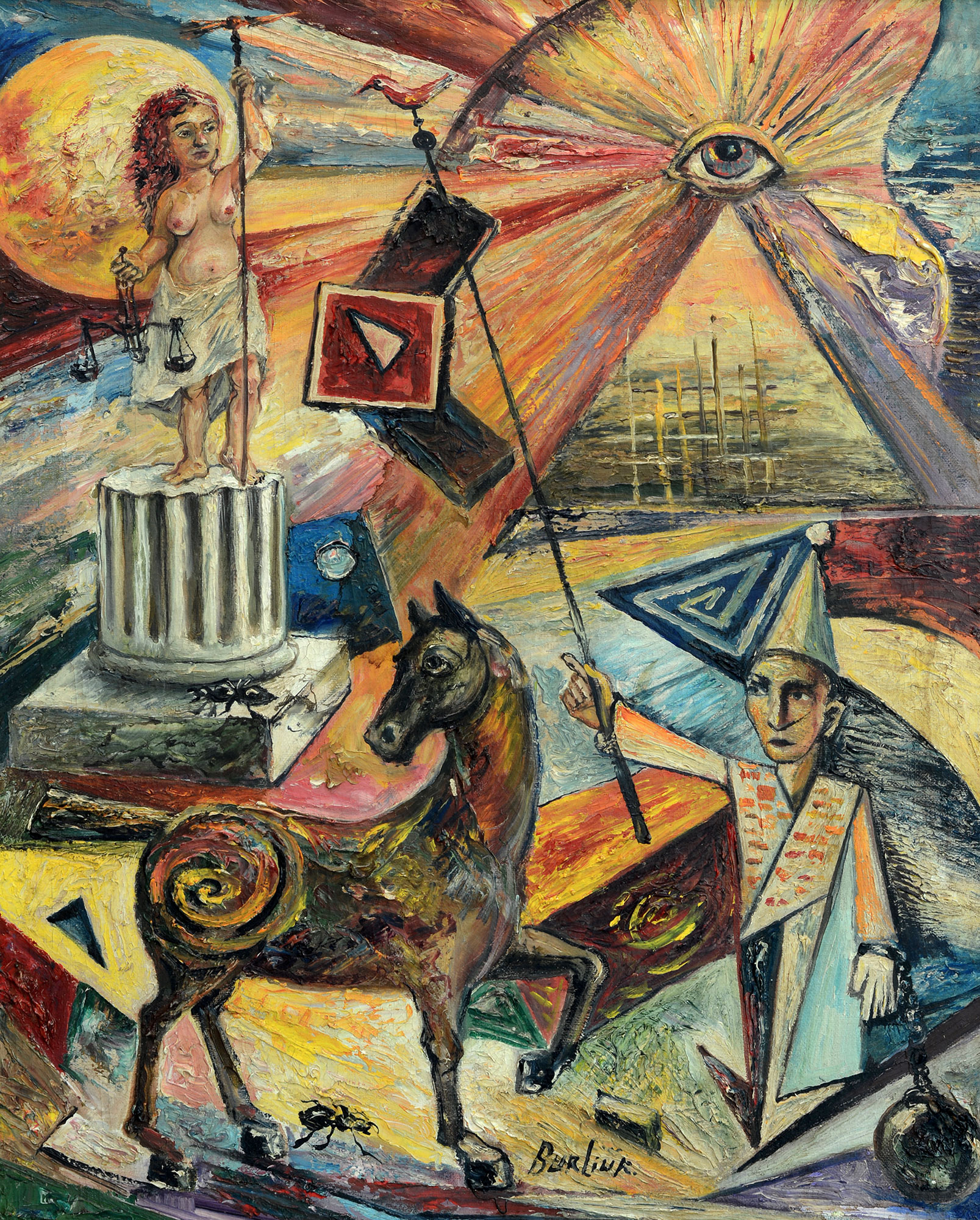  — «Сюрреалістична композиція з конем», 1950-і