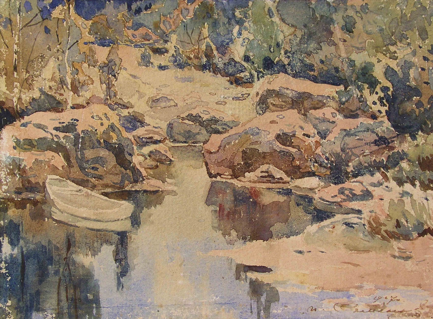 «На озере», 1917