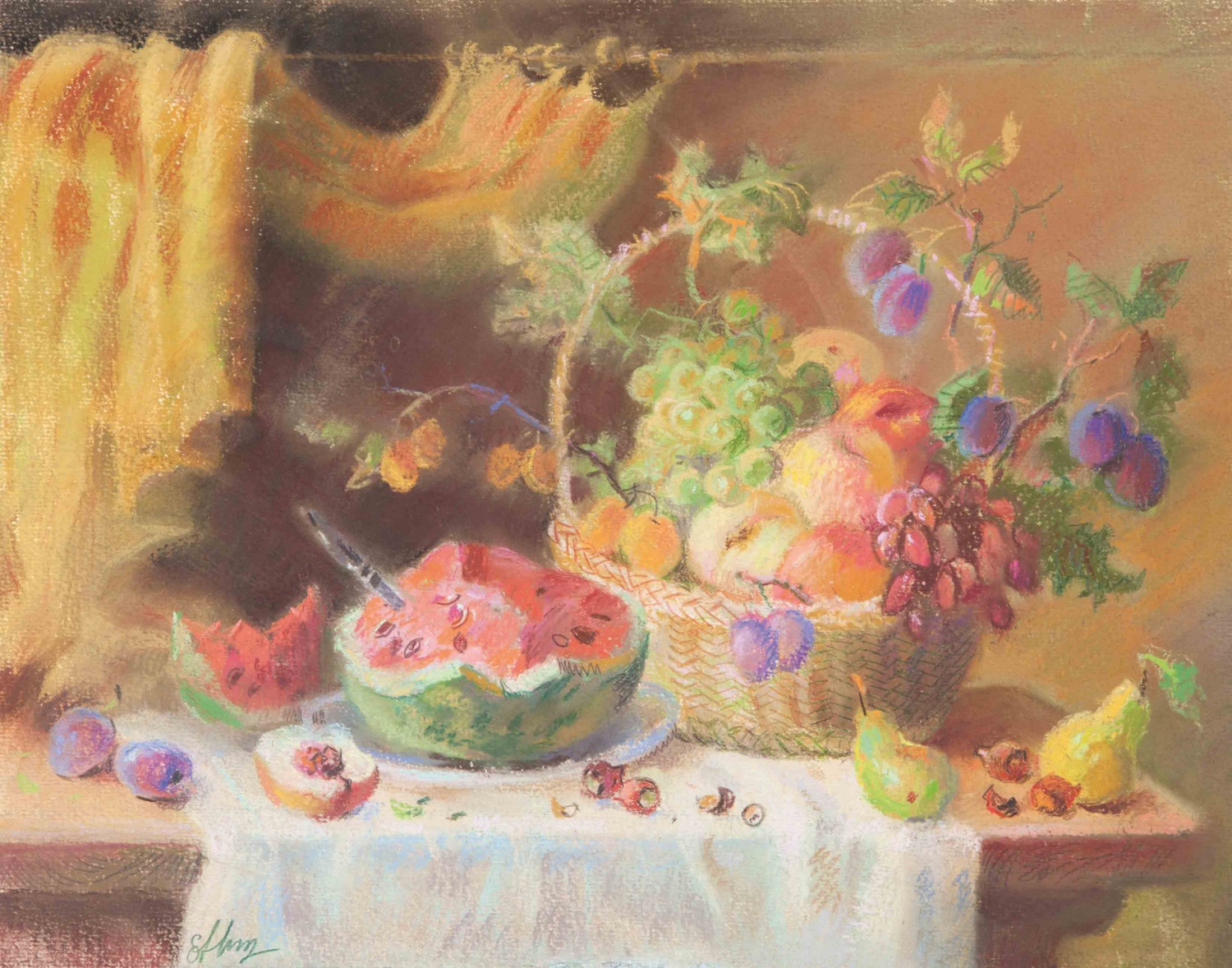 «Натюрморт с фруктами», 1992