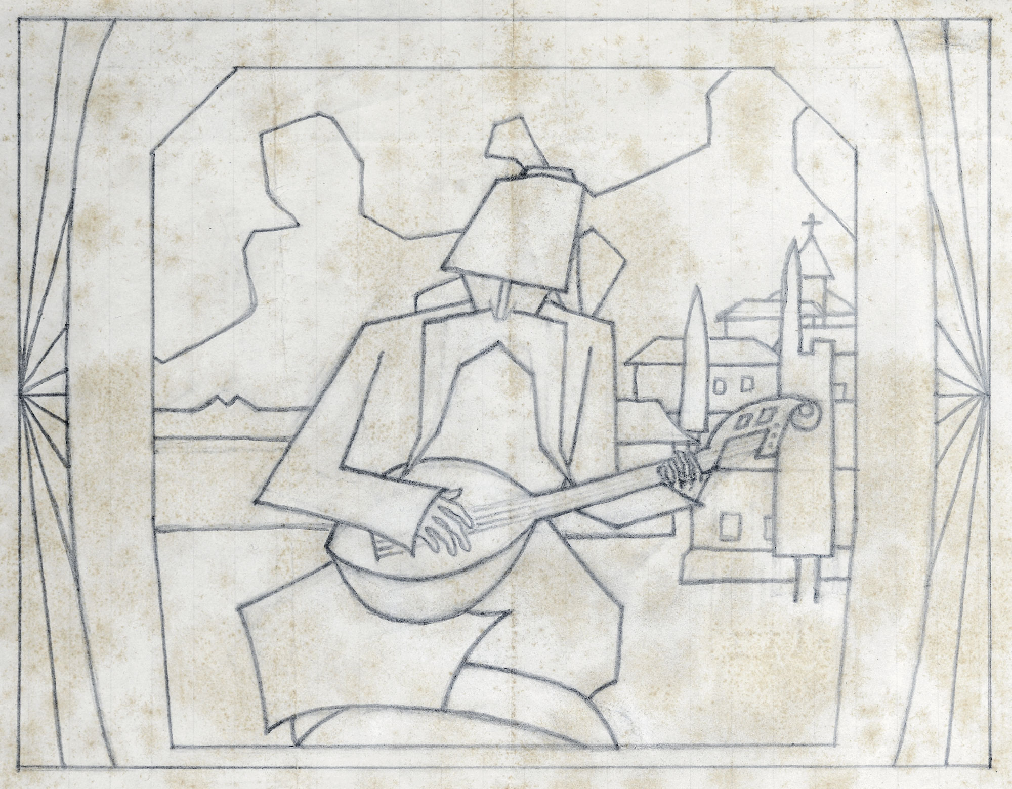  — «Козак Мамай» (ескіз театральної завіси в клубі с. Совки), 1920-і