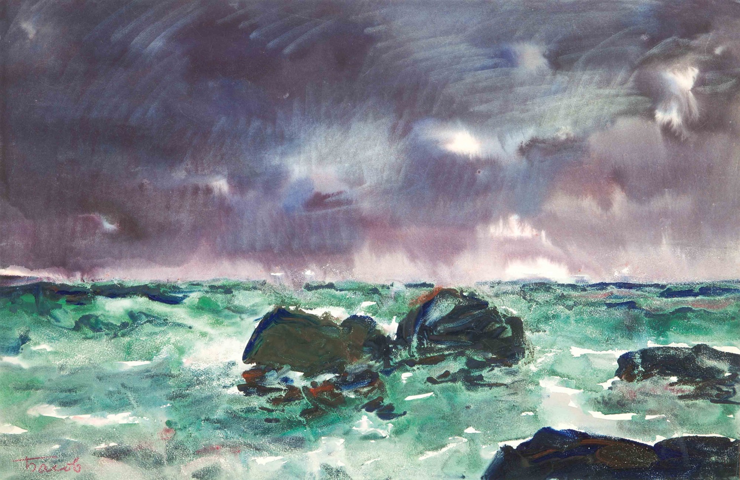 «Зимнее небо над морем", 1972