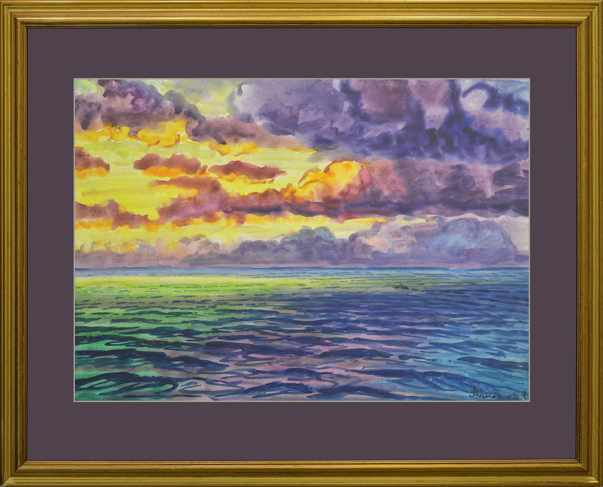 «Захід сонця на морі», 1962 - 1