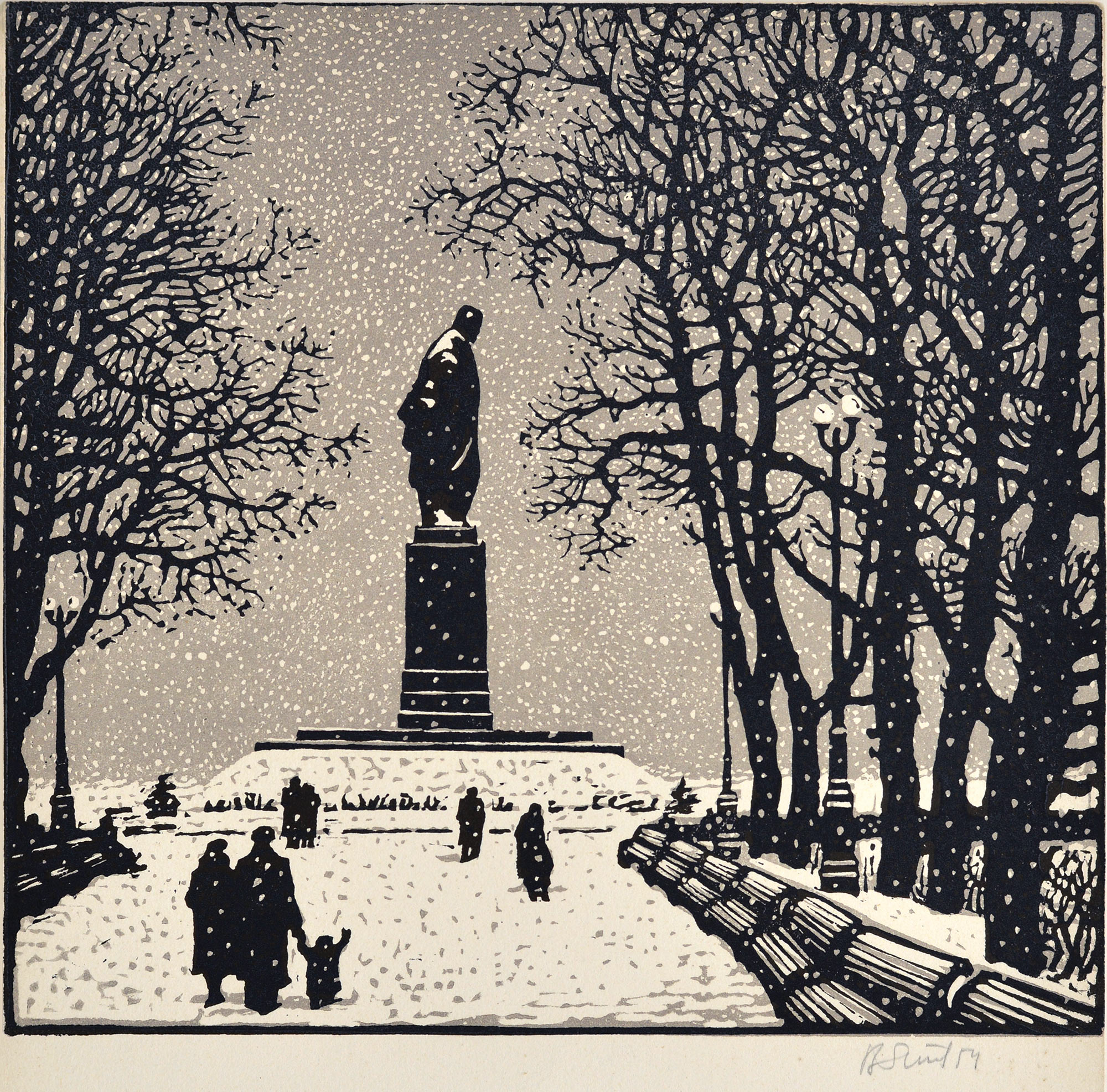 «Пам`ятник Т.Г.Шевченка у Києві», 1954