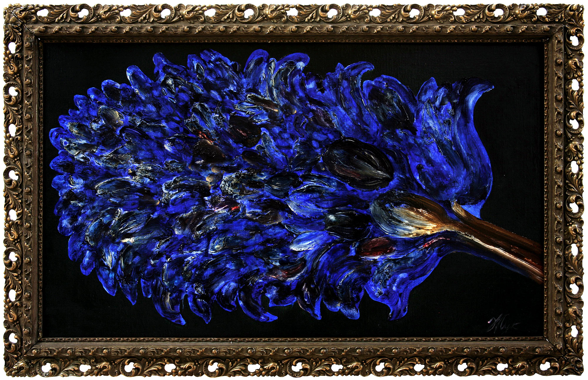 «Синя квітка» із серії «Картини в рамах», 2017
