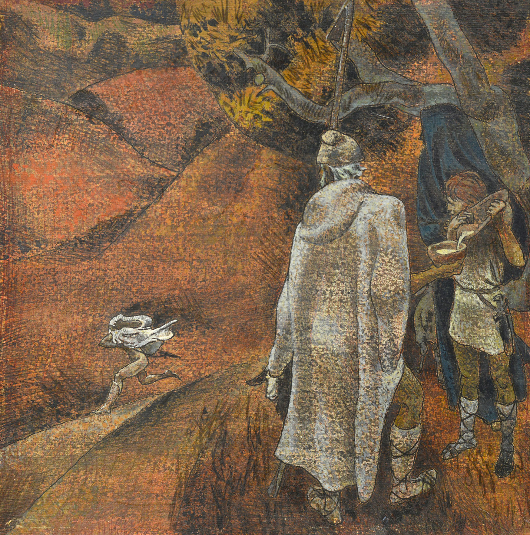 Ескіз до картини «Марафонець», 1976