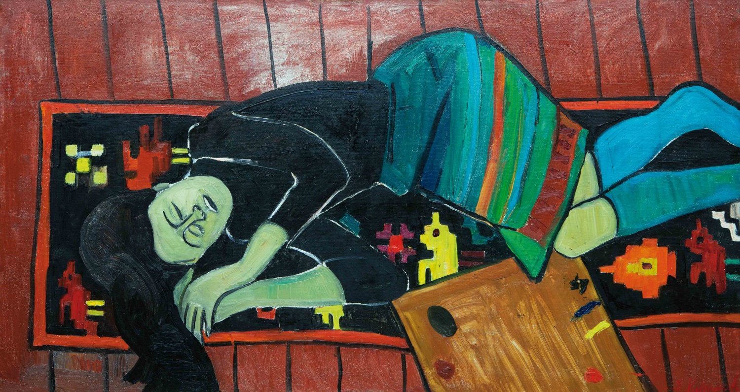 Спящая в мире красок, 1973