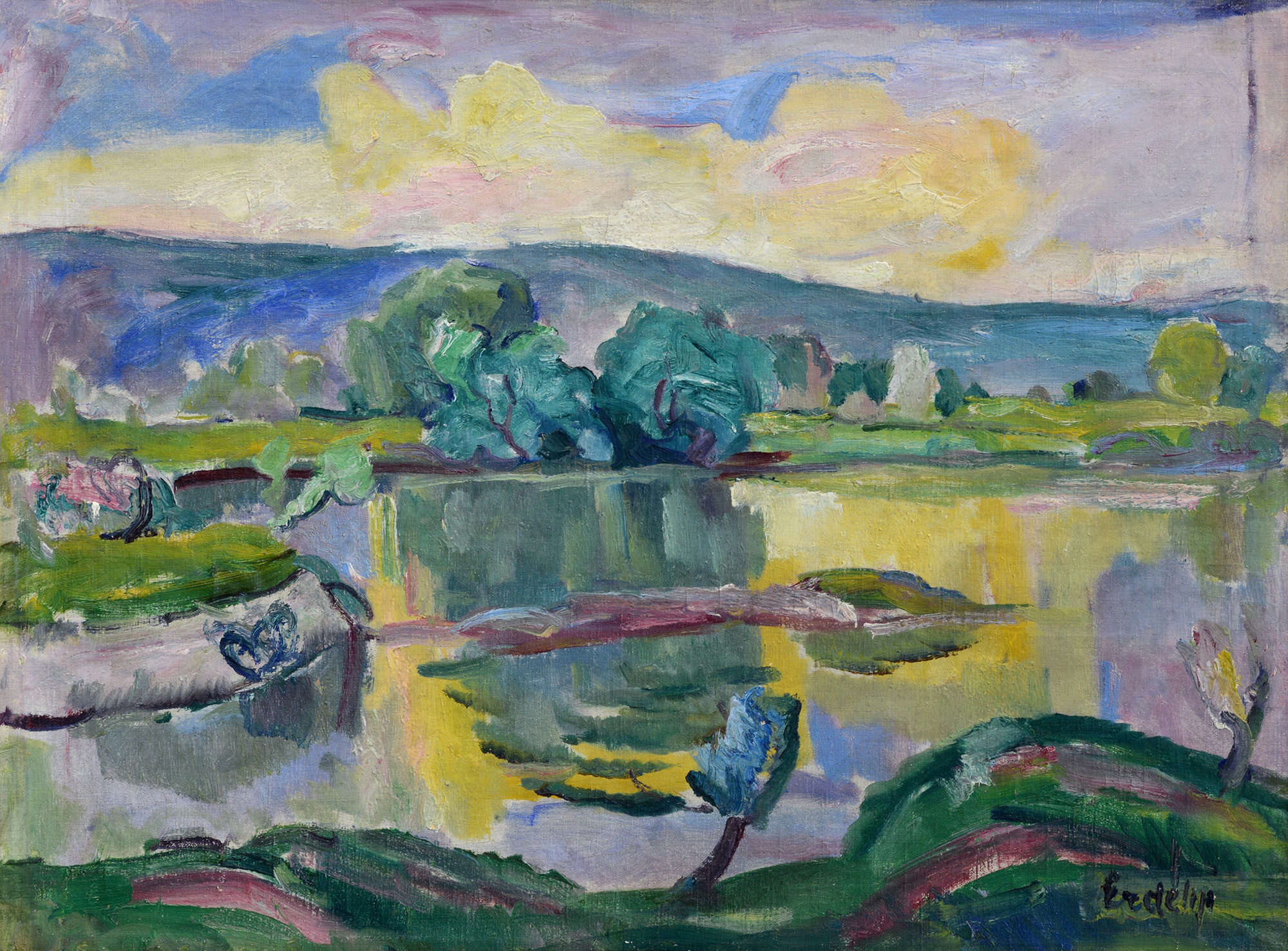 «Краєвид з річкою», 1930-і