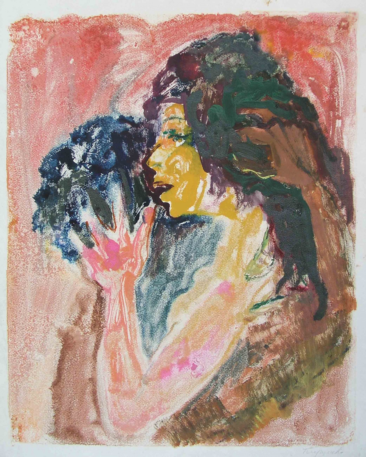 "Жінка з квітами", 1970-ті