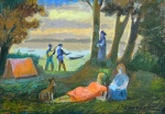 «Отдыхающие у озера Песочное», 1981