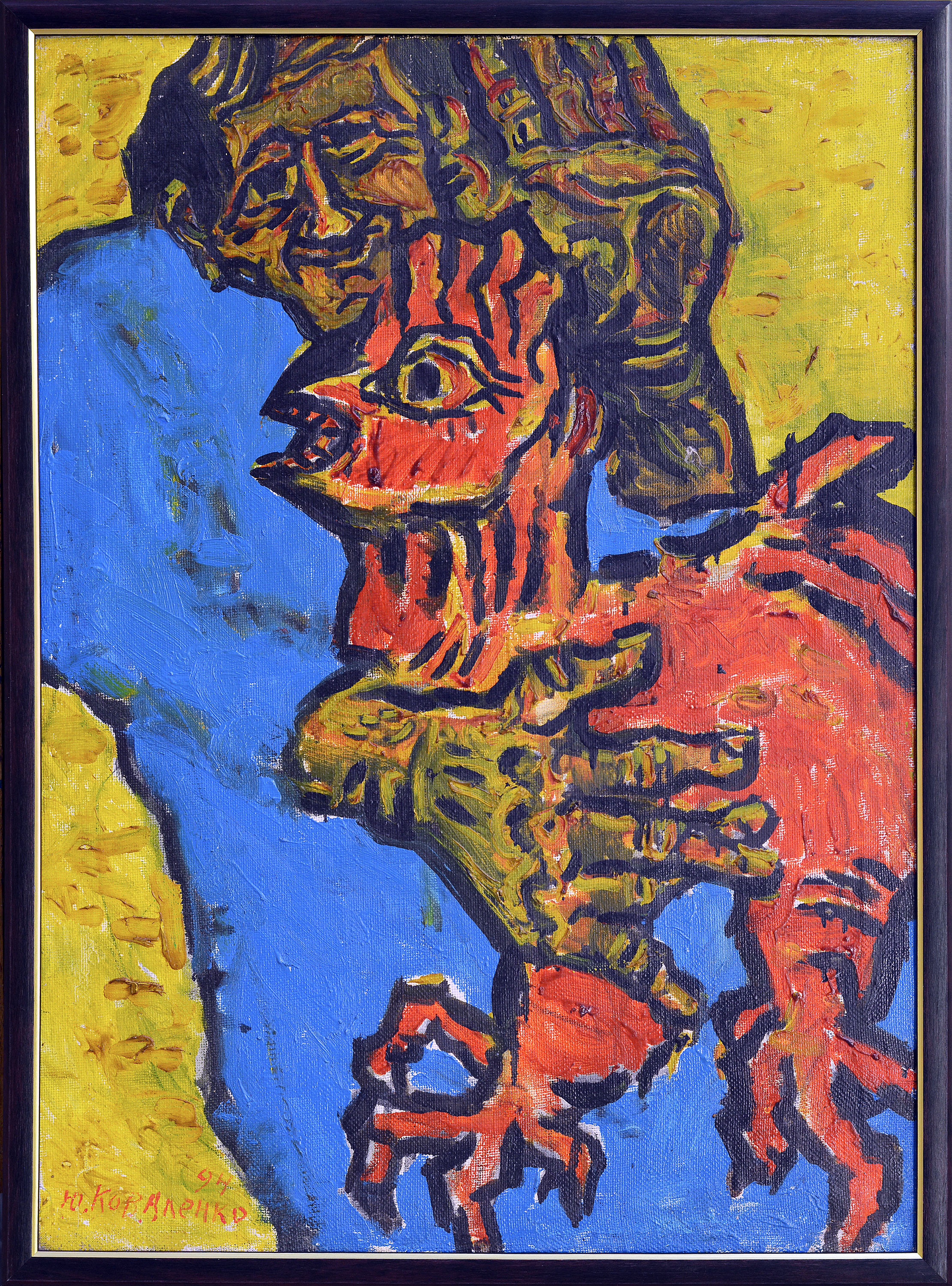 «Портрет з півнем», 1994 - 1