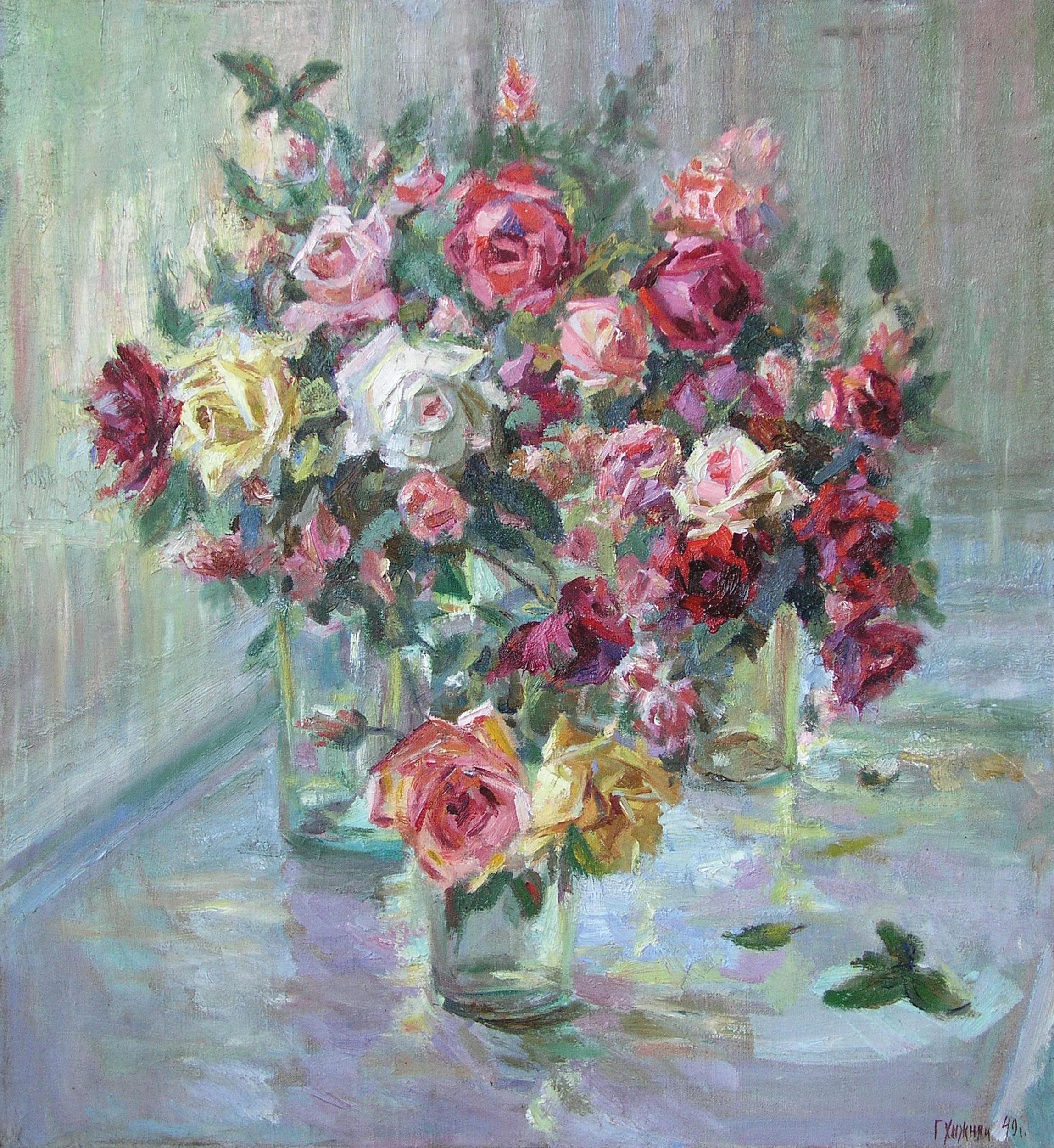 «Натюрморт с розами», 1949 г.