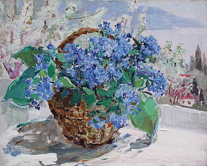 «Незабудки в корзине», 1985