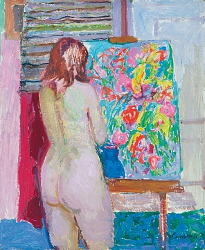 «Женщина и натюрморт», 1975