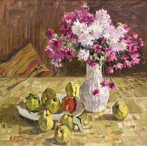  — «Квіти та яблука», 1985