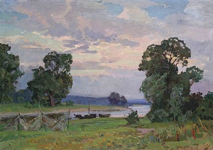 «На реке. Вечереет», 1966