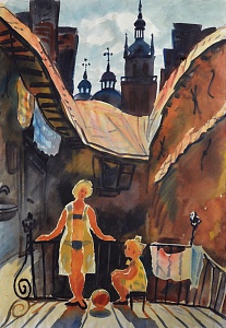 «Львів. Дворик», 1980-і