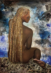 «Девушка сидящая на краю», 2020