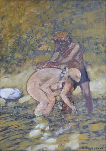 Купання у річці, 1970-і