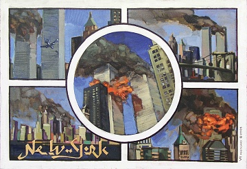 Открытка Sights of New York, 2001