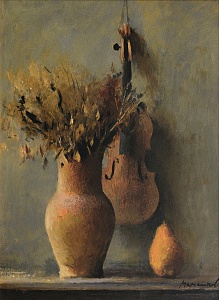 «Натюрморт со скрипкой и грушей», 2000-е