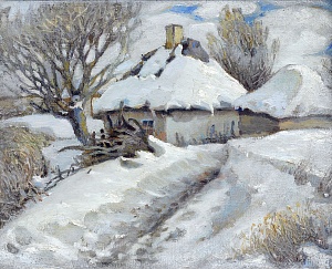  — «Зимовий краєвид з хатою», 1910-і