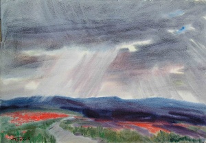 "Маки в предгорье Крыма", 1989