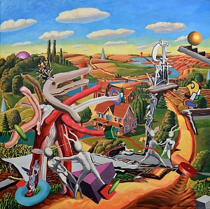  — «Наступ Піноккіо. Трубізм» із серії «Ребуси епохи деградації», 2020