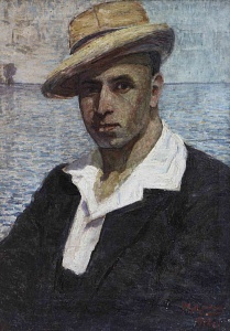 «Портрет мужчины в шляпе», 1918