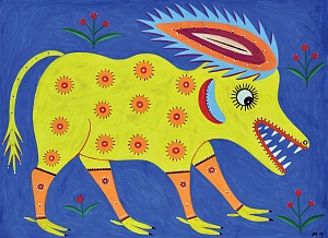 «Звер любуєця квітами», 1988