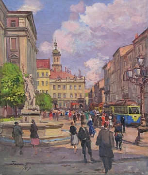 "Львів. Площа ринок», 1957
