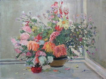 "Натюрморт із квітами", 1956