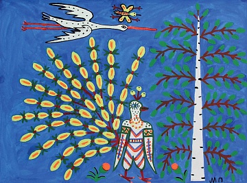 «Павлина на лугу дивиця на березу», 1986 г.