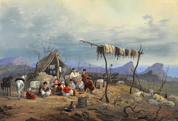 “Кримський пейзаж з татарами”, 1842