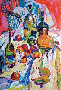 «Натюрморт із пляшками», 2008