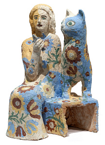 «Девушка с котиком», 1990-е