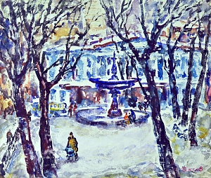 “Киевский фонтан на площади И. Франка”, 1980-е