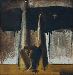 «Натюрморт с бутылками», 1988