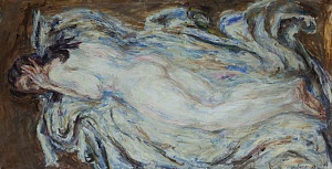 "Женщина, лежащая", 1974