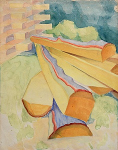 «Колоды», этюд к работе «Пиляры», 1927