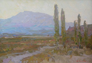  — «Кримський пейзаж з тополями», 1970-і