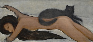 «Ню с кошкою», 1994
