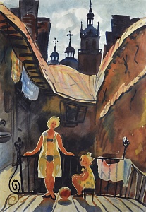 «Львів. Дворик», 1980-і